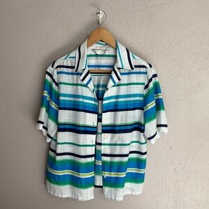 Allison Daley Multicolor Striped Shirt